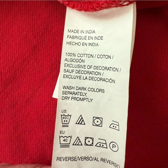 Izod Men’s Classic Red Polo Golf Shirt Size Large - Preloved - Picture 7 of 9